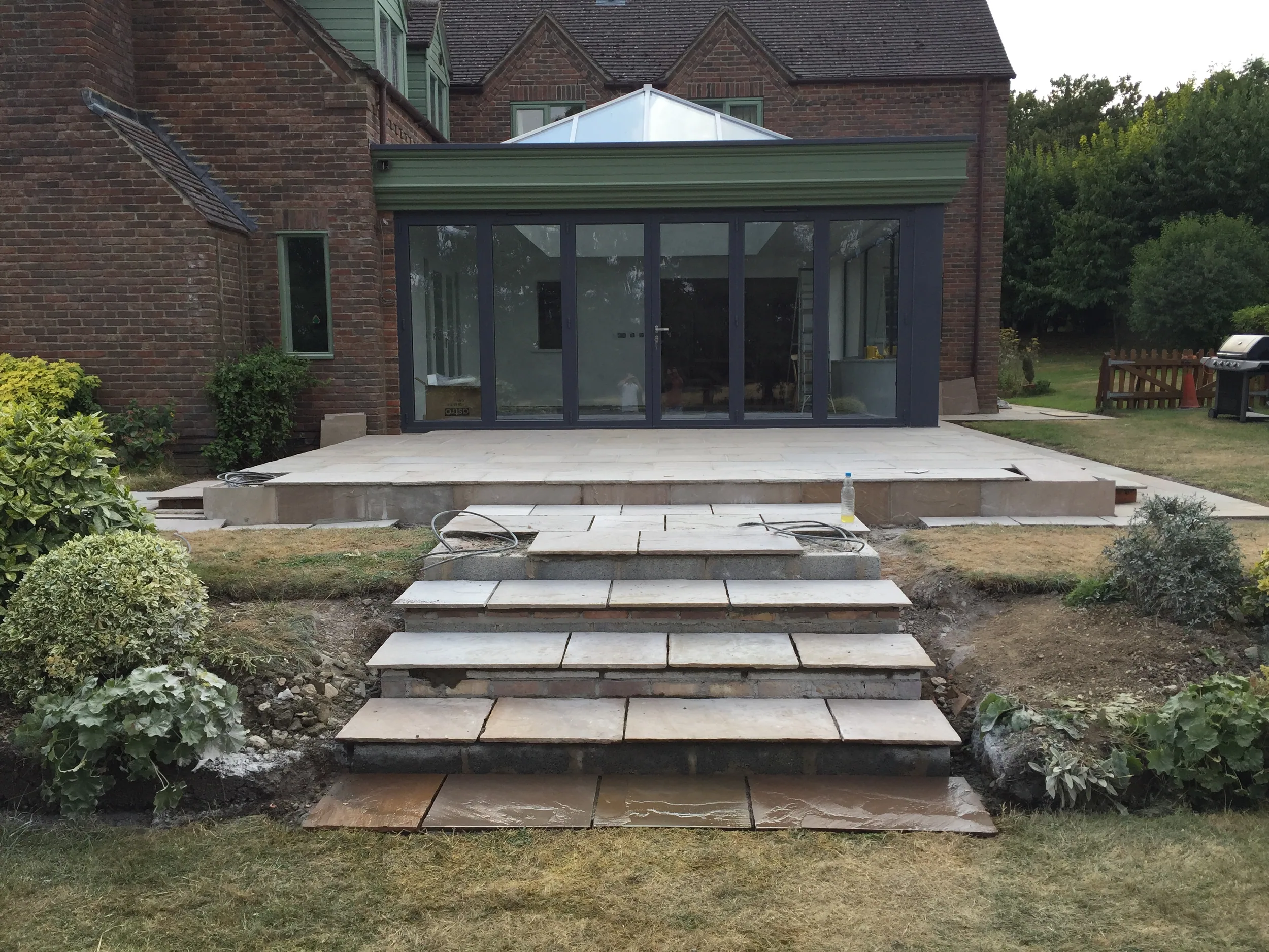 Ablewood orangery and sandstone steps